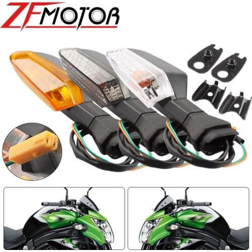 For KAWASAKI Z125 Z250 Z300 Z750 Z800 Z1000 VERSYS 650/1000 ZRX1200 NINJA 250 SL Motorcycle LED Turn Signal Indicator Light Lamp