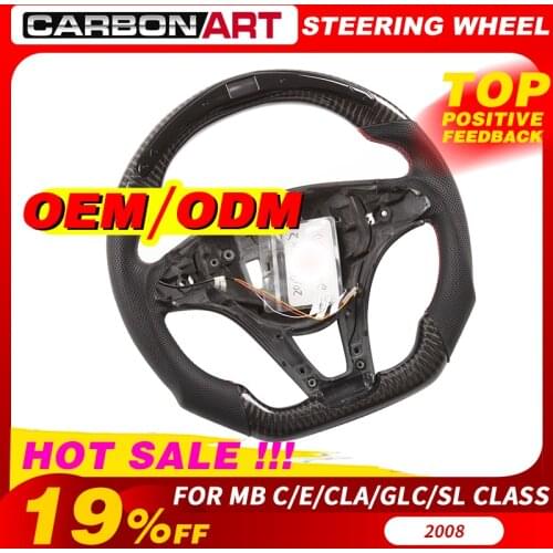LED LCD race display smart steering wheel for MB C180 E200 CLA GLC class Z4 tuning parts carbon fiber for benz W207 W212 SLK