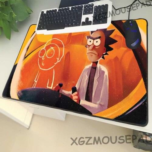 XGZ Anime Large Size Mouse Pad Lock Side Retro Cartoon Science Doctor Laptop PC Desk Mat Robot Printing Rubber Non-slip