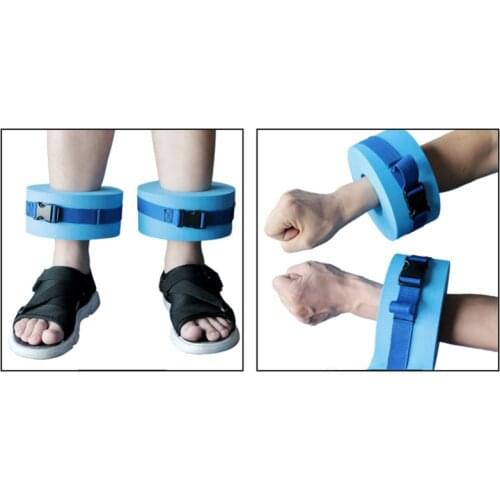 1pcs New Paired Floating Foam Water Exercise Aerobics Swimming Weights Aquatic Cuffs For Ankles Arms Swimming Ring
