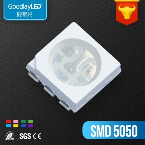 1000pcs/5050 Lamp Beads Led-Chip Diode Red blue green SMD LED 0.2W 20ma plcc6 Full-Color Highlight Luminous