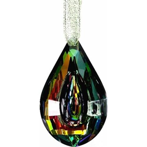 20pcs/lot 76x47mm Gorgeous Glass crystal chandelier parts(+Free rings) Rainbow Colors Suncatcher For Wedding Decoration home