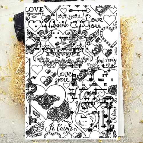 20Pcs 11*16CM Angel of Love Transparent Clear Stamp Silicone Stamp/Seal DIY Scrapbooking/Photo Album Stamp Sheets Bulk Deals