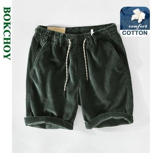 2021 New Summer Mens Cotton Corduroy Casual Shorts GA-T102