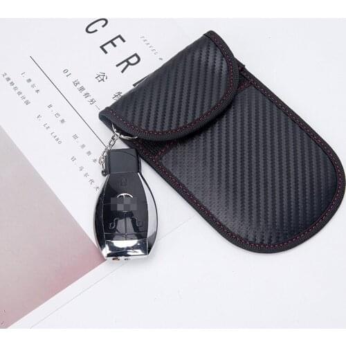 2021 New RFID Anti-radiation Signal Shielding Bag Car Shielding Key Case Mobile Phone Signal Shielding Bag Anti-magnetic