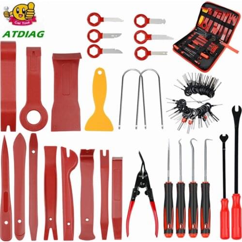 27pcs/set Newest Car Repair Tools Trim Clips Removal Auto Door Panel Dash Kit Panel Tool Set Portable Fastener Kits