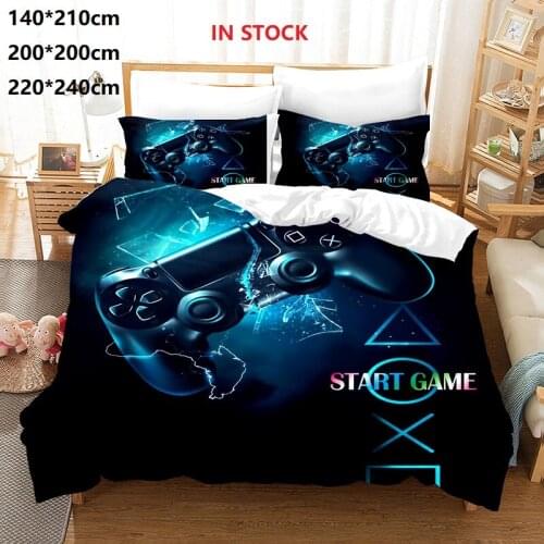 3D Gamepad Bedding Set Custom Kids Boys Teens Video Game Printed Duvet Cover For Youth New Game Controller Bedspread Qualified