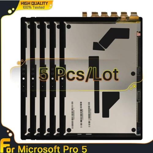 5 Pcs LCD With Board For Microsoft Surface Pro 5 1796 LP123WQ1(SP) Pro 6 LCD Display Touch Screen Digitizer Assembly Replacement