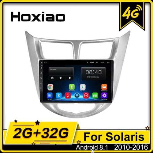 2 Din Android 8.1 4G Car Radio Multimedia Video Player Bluetooth GPS Navigation for Hyundai Verna Accent Solaris 2011-2016 2015