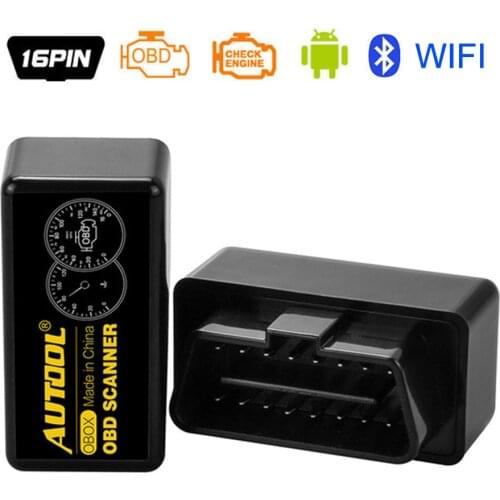 AUTOOL OBOX OBD2 ELM327 V1.5 WIFI Car Scanner ELM 327 OBD 2 II Auto Diagnostic Adapter Interface For Wifi IOS Card