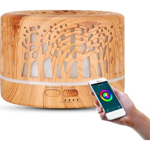 Free shipping TUYA wifi aroma diffuser 700ml home electric ultrasonic air humidifier