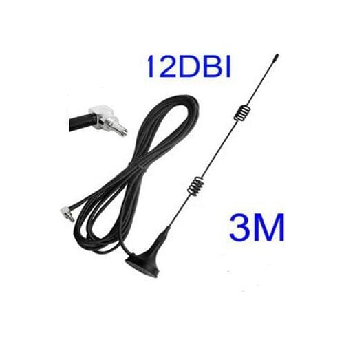 4G LTE wireless router E353 EC315 E3276EC5377 CRC9 wifi magnet whip steel antenna high gain 12dBi