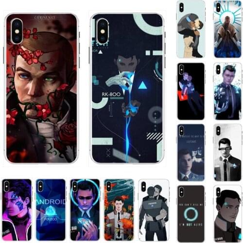 FHNBLJ Detroit Become Human Android RK800 Connor Kara Phone Case for iPhone 11 12 pro XS MAX 8 7 6 6S Plus X 5S SE 2020 XR case