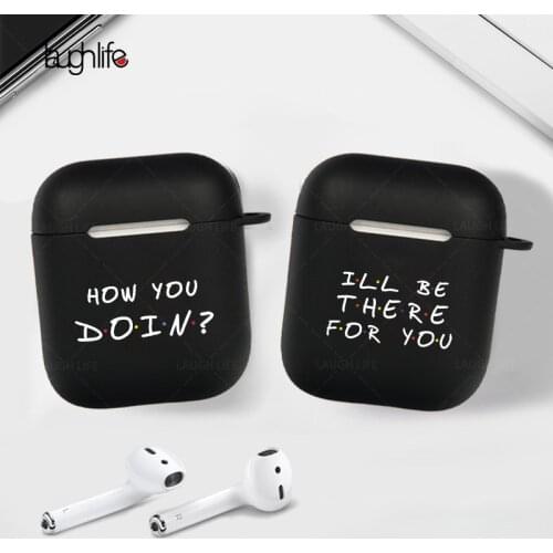 TV Friends Girls Earphone Case For Apple Air pods 2 Charging Box Case For AirPods 2 1 Hard Black Protective Cover Accessories