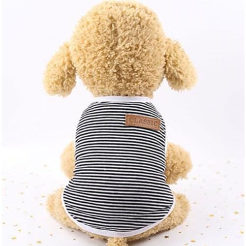 Cheap Classic Solid Color Dog Shirt Dog Clothes For Small Dogs Summer Chihuahua Tshirt Puppy Vest Yorkshire Terrier Pet Clothes