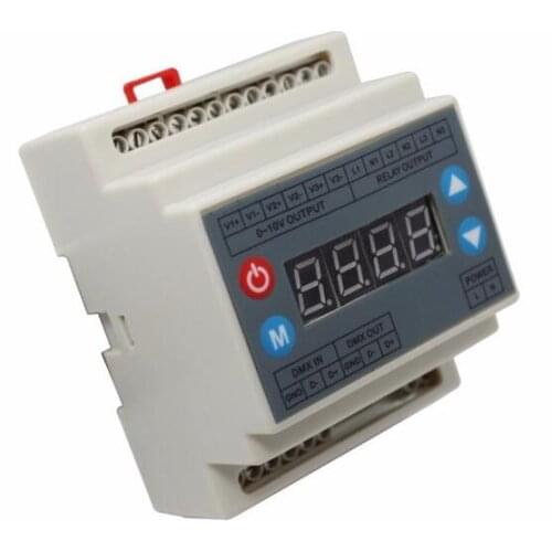 DMX303 AC110V 220V Triac dimmer controller 3channels Power supply 3 channels 0-10V output signal for LED strip light