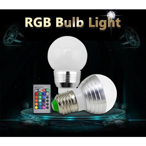 E27 Magic Led Dimmable RGBW Led Bulbs 5W 7W AC85-265V Colorful RGB Led Lamp Chandeliers Led Light + 21 Key Remote Controller