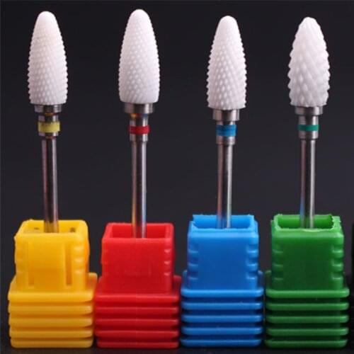 19 Type Ceramic Nail Drill Bits Manicure Machine Accessories Rotary Electric Nail Files Manicure Cutter Nail Art Tools