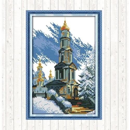 Joy Sunday Chinese Cross Stitch Fabric for Embroidery Kit Counted Printed Canvas DMC DIY Hand Crafts for Needlework Home Decor