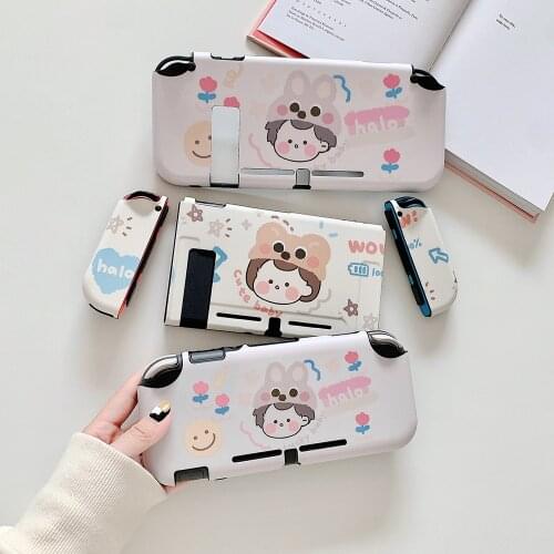 Couples Lovers Cute Sweet Child Shockproof Switch Game Protective Case For Nintendo Switch And Lite Cover