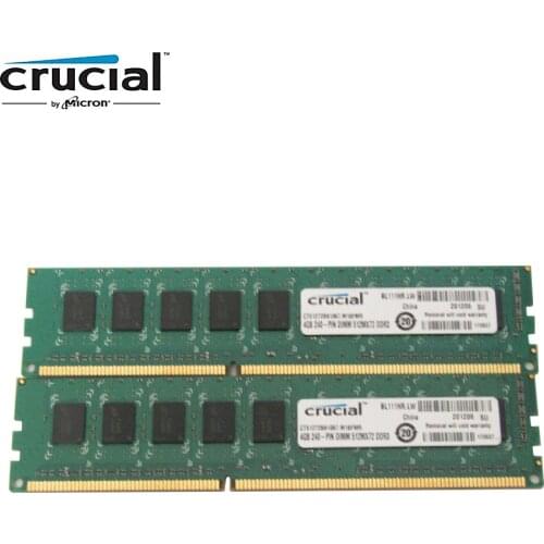 Crucial DDR3 4G 1066MHZ PC3-8500 CL7 240pin 1.5V DIMM Desktop Memory RAM