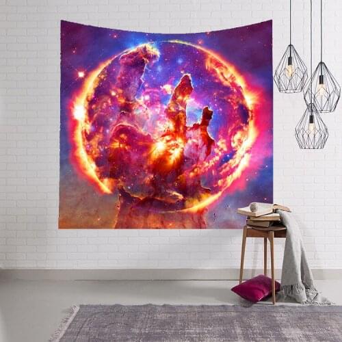 150x100cm Printing Tapestry Wall Hanging Tapestry Universe Curtain Decor Starry Sky Table Cloth