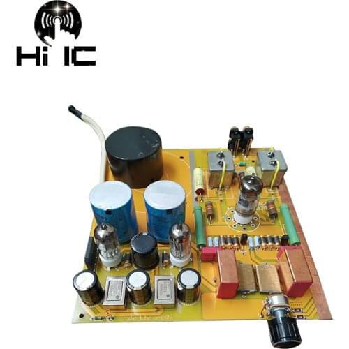 Olive Bile Preamp Tube Amplifier Preamp Bile Buffer Pre-Amp Audio Mixer 6H8C 6N8 6SN7 Valve MINI HIFI Tone Board Preamplifier