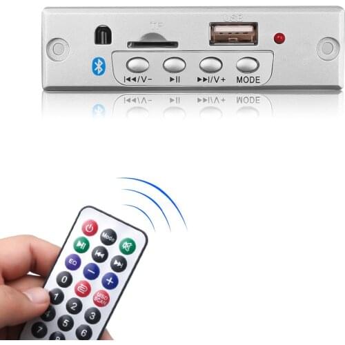 Bluetooth 5.0 Audio Receiver Board Mp3 Lossless Decoder Board Wireless Music Kit 5V-12V for Car Stereo Support TF card U disk