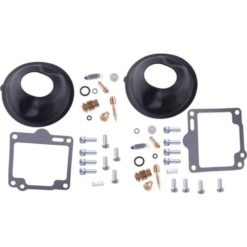 2Sets Carburetor Carb Repair Kit With Plunger Diaphragm Fit For Yamaha XV750 Virago 750 1988-1994 1995 1996 1997 Accessories