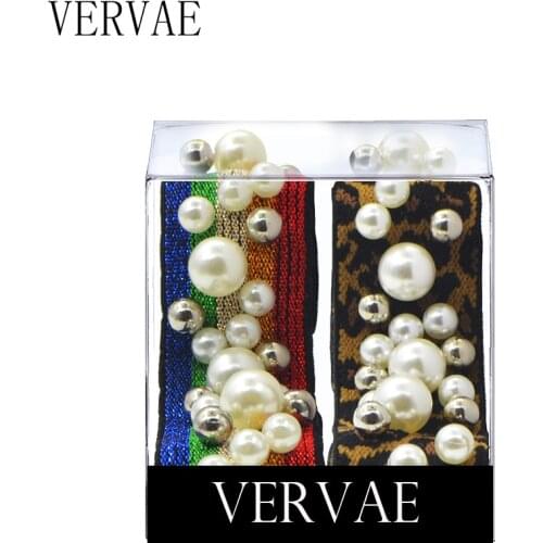 2 Pcs Elastic Hair Bands with Pearls for Women Hair Accessories Girls Leopard Hair Ties Children Hairband Headwear 2021