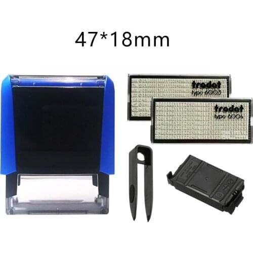 Rubber Stamp Kit For DIY Personalized Customized Plastic Self-Inking Business Address Name Handicrafts Stamper Accessories