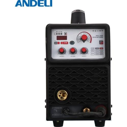 Smart Eenfase Draagbare Synergetische Lasser Pulse Mig200pe Outdoor Aluminium Mig welder Lassen Machine Dubbele Systeem welding