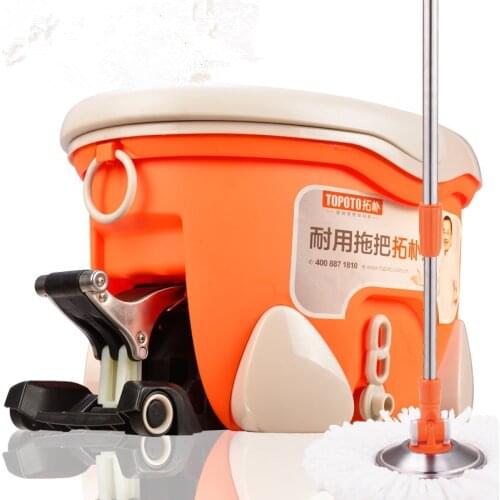 Rotary hand pressure mop bucket mop head mop querysystem
