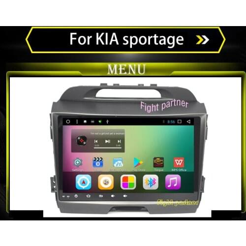 Factory price 9inch Android 8.1 car dvd player for KIA sportage 2011 2012 2013 2014 2015 car gps navigation Radio