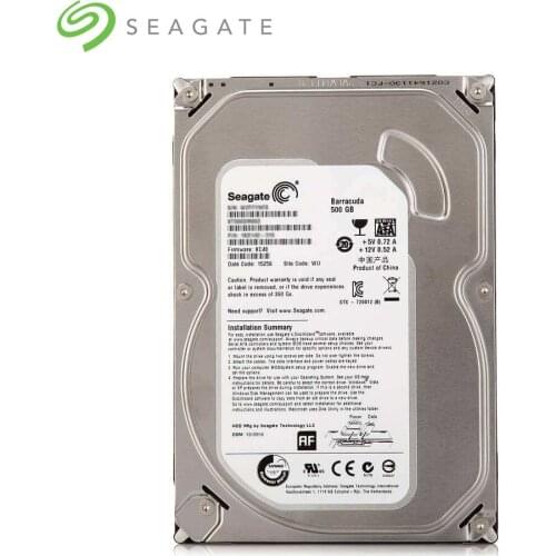 Seagate Brand 500GB SATA 3Gb/s-6Gb/s HDD 500 GB 7200 RPM 8 MB / 32 MB Buffer Desktop PC 3.5" Internal Mechanical Hard disk