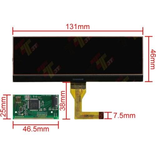 LCD display for Borg and Johnson Controls on-board computers for Citroen Fiat Lancia Peugeot and Toyota (Negative Version)