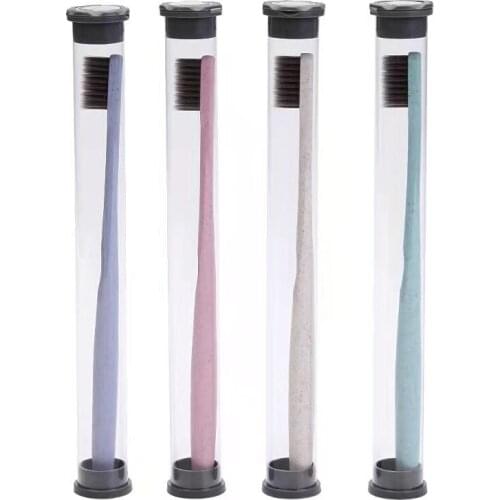 Oral Hygiene Accessories Soft Bristled Toothbrush Hotel Household Adult Portable Travel Single Tube Wheat Straw Toothbrush