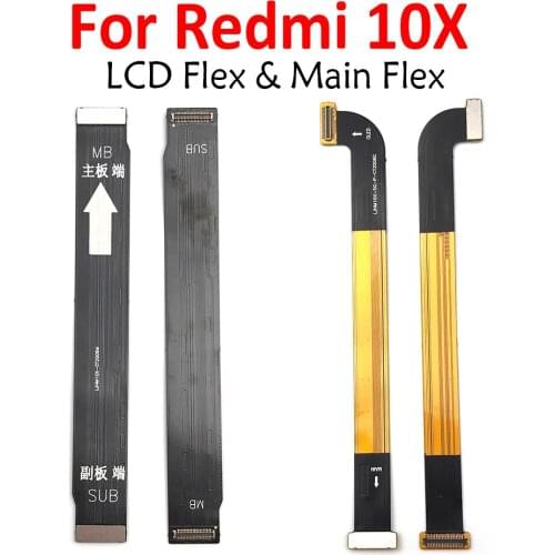 10Pcs/Lot, Main Flex Cable For Xiaomi Redmi 9 8 8A 10X / For Redmi Note 9 9S 8T Connect Mainboard To LCD Screen Ribbon