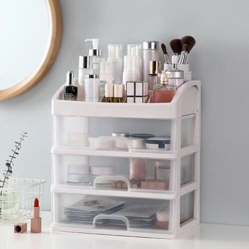 2/3 Layer Makeup Brush Drawer Storage Box Jewelry Case Sundries Holder Organizer