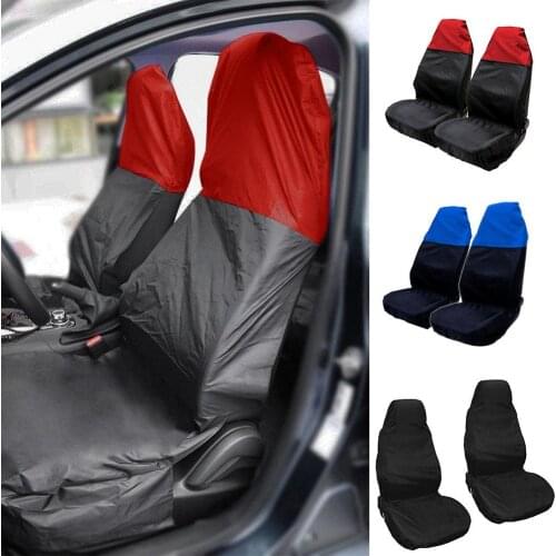 2Pcs Waterproof Universal Car Auto Van Heavy Duty Protector Seat Cover foldable Bag Washable Car Auto Accessories Dustproof