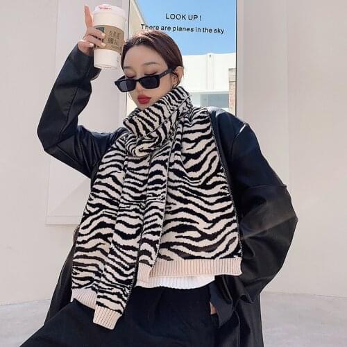 2021 Winter Cashmere Scarf Lady Design Warm Pashmina Blanket Knitting Scarves Women Shawl Female Decoration Thick Foulard