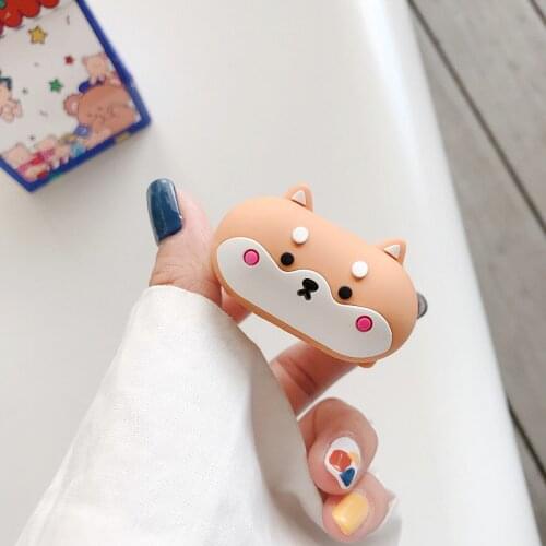 Shiba Inu Corgi Dog Pet 3D Cases for AirPods 1 2 Pro Soft Silicone Cute Cartoon Animal Wireless Bluetooth Earphone Protect Cover