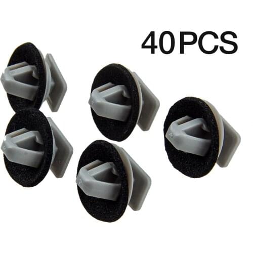 40Pcs Car Front Door Side Lower Molding Panel Trim Clips Fasteners KD5351SJ3A Plastic Fit For Mazda CX-5 2013 2014 2015 2016