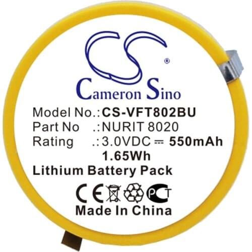 Cameron Sino 550mAh Battery for VeriFone 802B-WW-M05, NURIT 8020