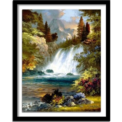 Diamant painting 5d diy diamond painting full square Diamond embroidery landscape diamond round diamond paint 203DD
