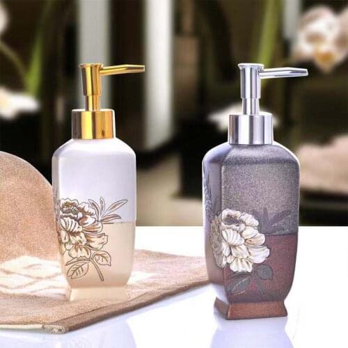 Shampoo Bottle European Creative Pump Liquid Soap Dispenser Bathroom Hand Soap Dispenser Shower Gel Press Pump Lotion Bottle