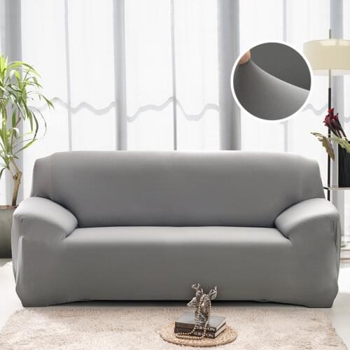 Modern Couch Cover Simple Solid Color Sofa Cover for Living Room Durable Furniture Protector Sofa Slipcover with NonSlip Foam