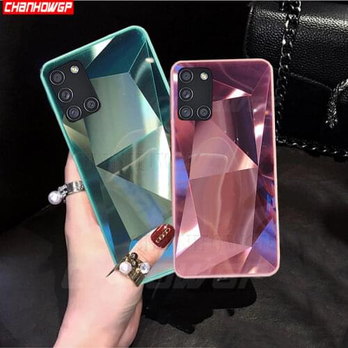 Glitter Mirror Diamond Case For Samsung Galaxy A21S A51 A71 A01 A11 A31 A41 A70 A50 A30 A40 A20 A10 S S20 FE Note 20 Ultra Cover
