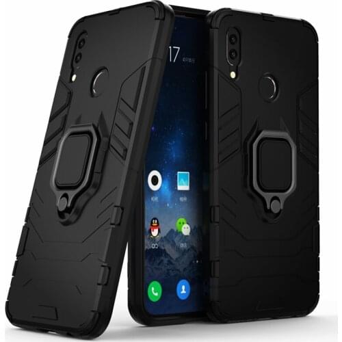 For Huawei Honor 10 lite 10lite HRY-LX1, HRY-LX2 Shockproof Armor Case For Huawei Honor 10 Lite Case Ring Holder Stand Cover