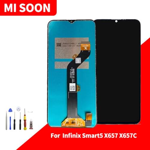 For Infinix Smart 5 X657 X657C Hot 10 Lite X657B LCD display 6.6 inch touch screen digitizer assembly replacement with tools